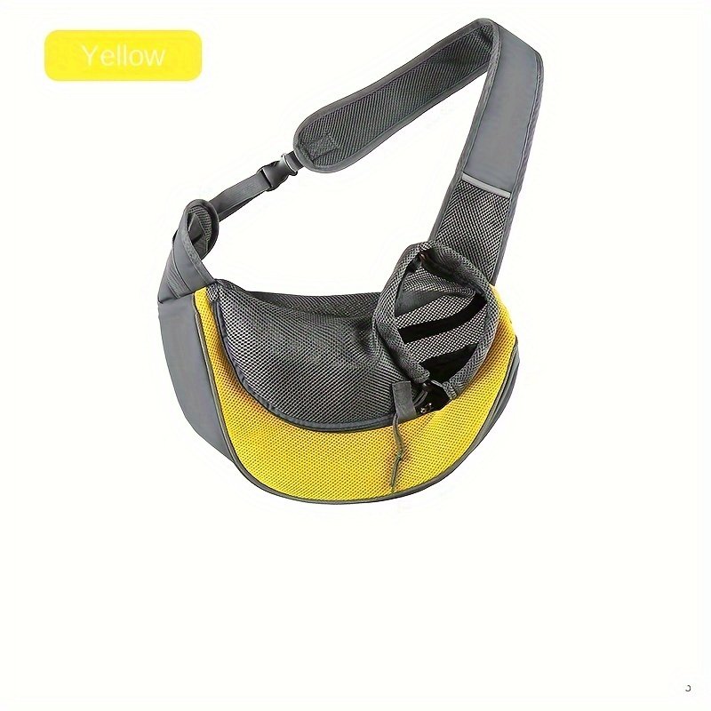 Yellow Portable Oxford Fabric Pet Carrier for Cats and Puppies (Size L) - Image 2