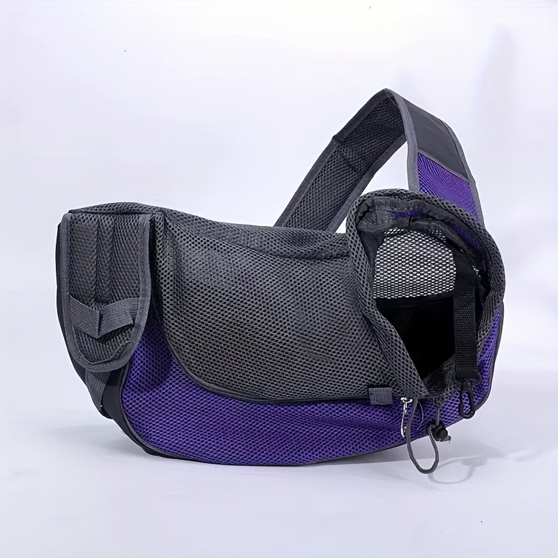 Purple Portable Oxford Fabric Pet Carrier for Cats and Puppies (Size L)