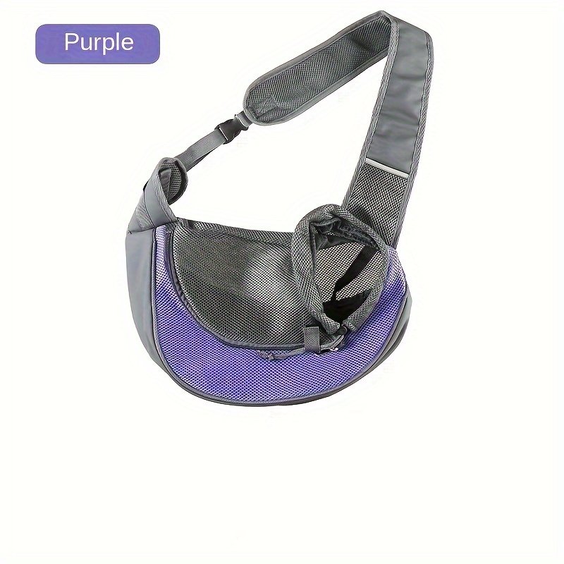 Purple Portable Oxford Fabric Pet Carrier for Cats and Puppies (Size L) - Image 2