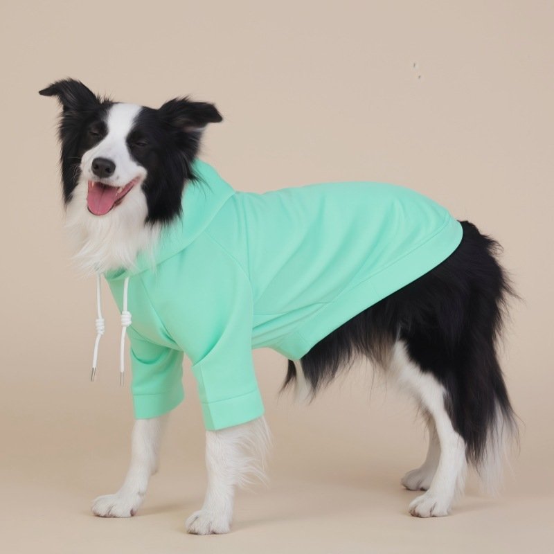 Green Classic Dog Sweatshirt with Hood & Drawstrings - For Large Dogs (Size : 2XL) - Image 2