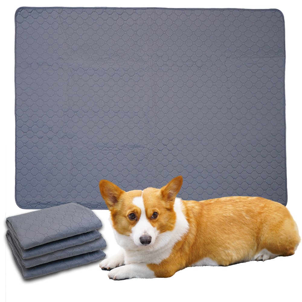 Reusable Pet Training Pads - 4-Layer Waterproof & Absorbent Mat Waterproof Non-Slip(Size : M-70cmÃ—50cm)