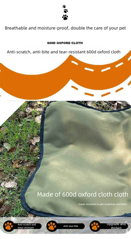 Bright Green Elevated Comfort Pet Bed - Portable & Foldable Dog Cat Cot - Durable 600D Oxford Fabric, Washable Cover, All Seasons - Image 2