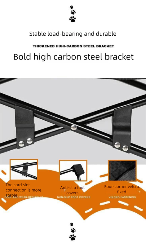 Bright Green Elevated Comfort Pet Bed - Portable & Foldable Dog Cat Cot - Durable 600D Oxford Fabric, Washable Cover, All Seasons - Image 3