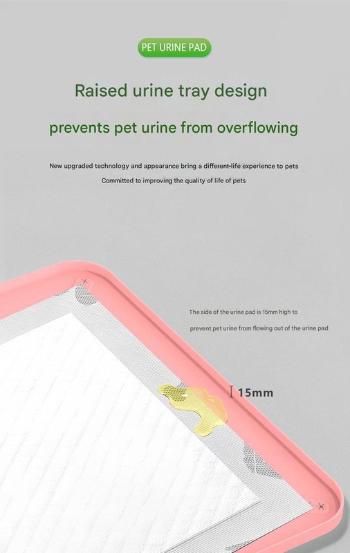 Black Reusable Silicone Pet Pee Pad Holder - Non-Slip Training Tray with Spill-Proof Edges for Dogs & Puppies(81cm x 54cm) - Image 4
