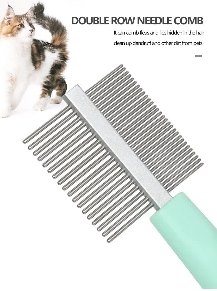 Pink And Blue Complete 5-in-1 Pet Grooming Care Kit - Professional Deshedding Brushes, Combs & Nail Clippers Set for Dogs & Cats - Image 8