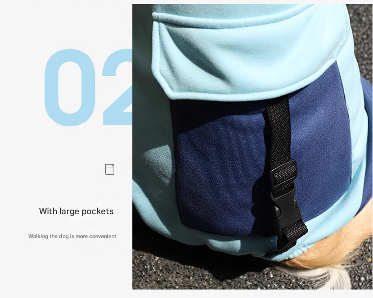 4XL Recommended 30-40 Pounds Yellow Autumn-Winter Dog Hoodie for Medium to Large Breeds - Golden Retriever & Labrador - Image 3