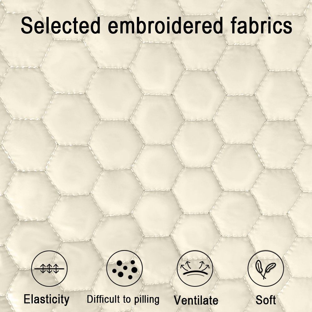 Beige Cozy Quilted Pet Carrier Backpack - Front Pack Sling for Cats & Small Dogs - Travel & Outdoor - Image 4