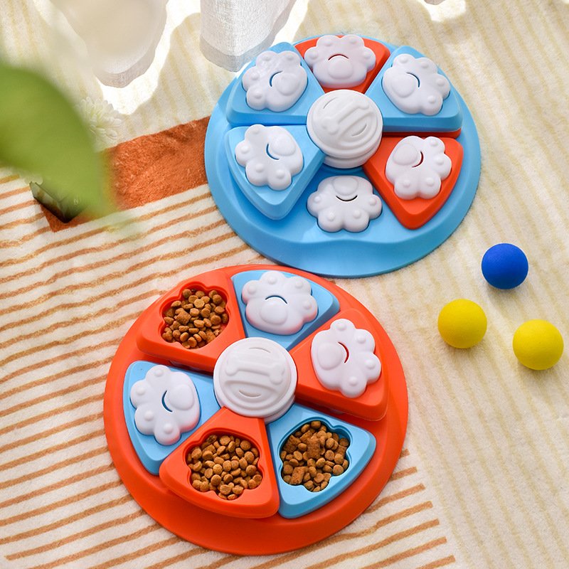 Interactive Dog Puzzle Feeder Toy - IQ Training & Slow Feeder with Anti-Skid Base(blue) - Image 5