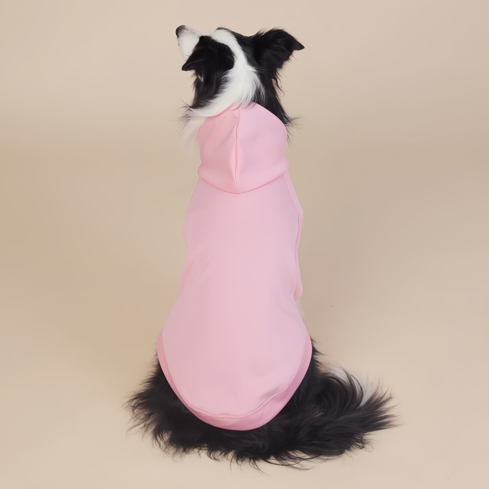 Pink Classic Dog Sweatshirt with Hood & Drawstrings - For Large Dogs (Size : 8XL) - Image 3