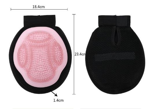 Green 3-Pack Gentle Pet Grooming Glove - Deshedding, Bathing & Massage Mitt for Dogs & Cats, Breathable & Adjustable - Image 3