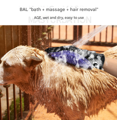 Green 3-Pack Gentle Pet Grooming Glove - Deshedding, Bathing & Massage Mitt for Dogs & Cats, Breathable & Adjustable - Image 7