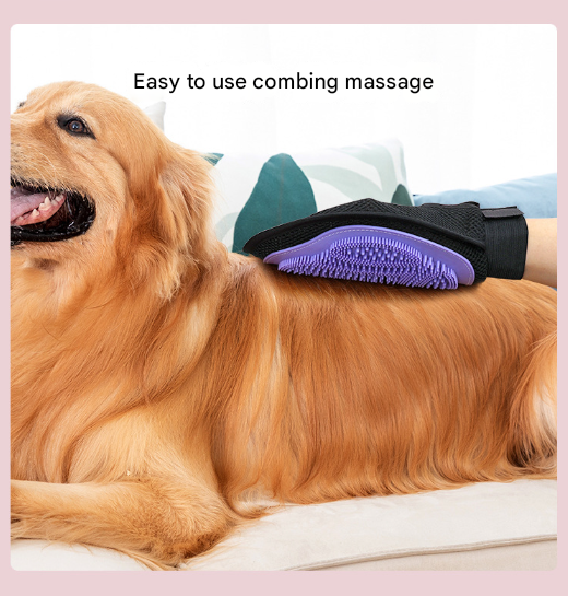 Green 3-Pack Gentle Pet Grooming Glove - Deshedding, Bathing & Massage Mitt for Dogs & Cats, Breathable & Adjustable - Image 8