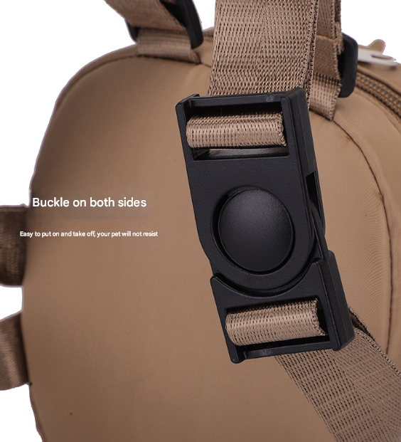 Green Adorable Monster Pet Backpack Harness - Small Dog & Cat Treat Pouch with Poop Bag Dispenser - Image 5