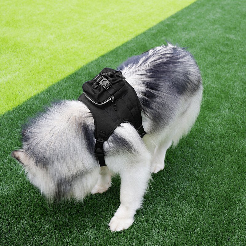 Size S Black Ultimate Dog Harness Vest with Backpack - Padded, Reflective & Adjustable for Medium Sized Dogs - Image 2