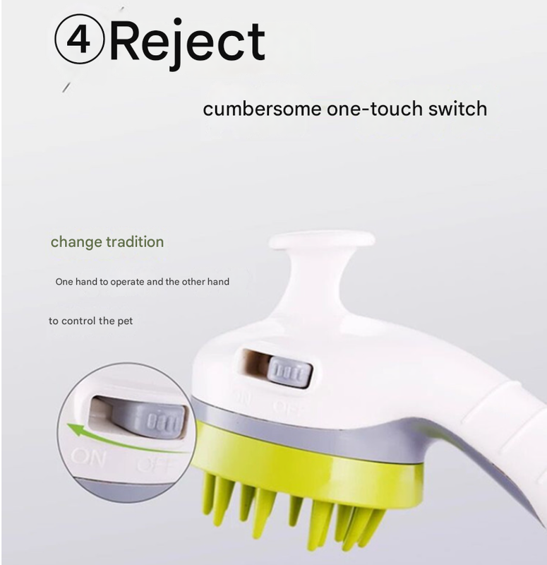 White Ultimate Pet Bathing Showerhead - Dog-Friendly Pressure-Boost Spray with Foamer - Image 4