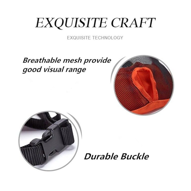 Green Adjustable Breathable Mesh Dog Muzzle for Short-Nosed Breeds(Size L) - Image 3