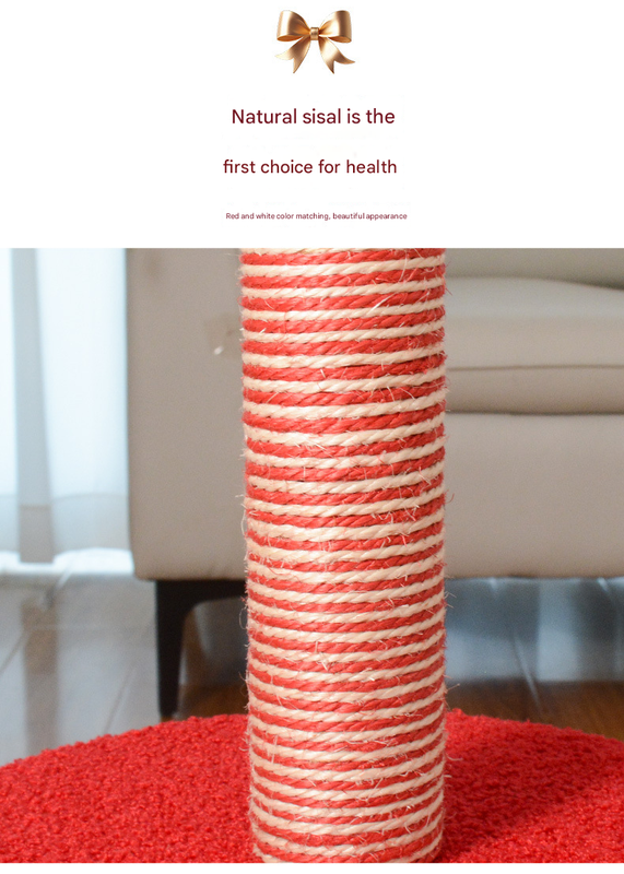 Festive Christmas Tree Cat Scratcher & Condo | 2-in-1 Sisal Post with Cozy Hideaway Bed - Image 5