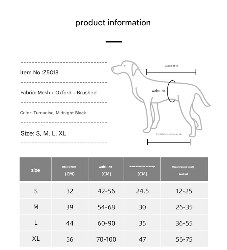 Black Pet Support Harness for Senior and Disabled Dogs - Adjustable Chest and Back Support Leash(Size L) - Image 6