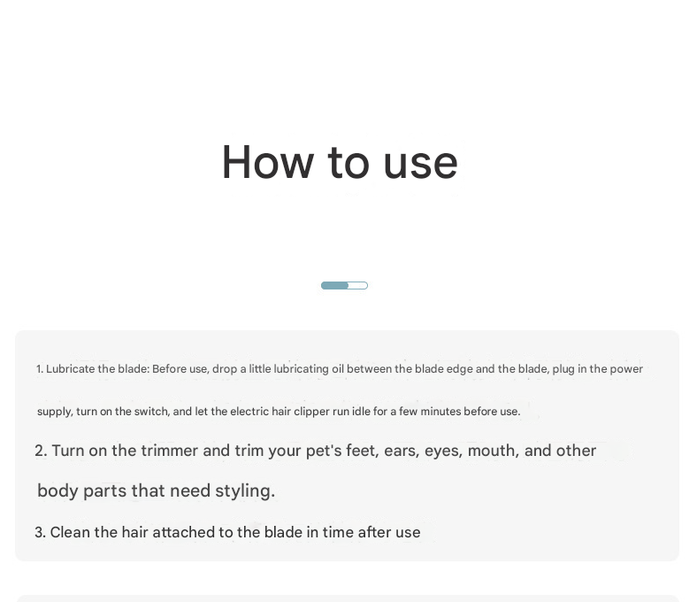 Blue Precision Pet Paw Trimmer - Waterproof & Rechargeable Grooming Clipper for Dog & Cat Paws, Eyes, and Ears - Image 3