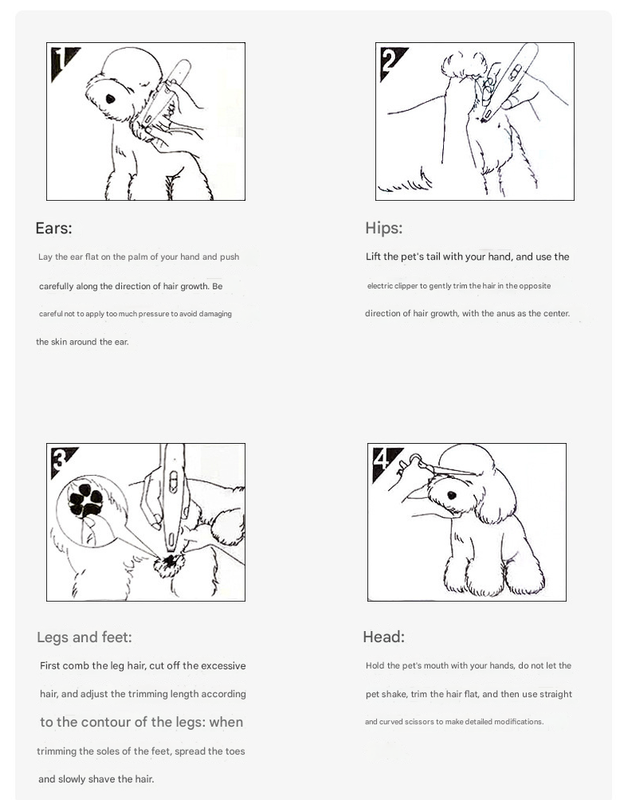 Blue Precision Pet Paw Trimmer - Waterproof & Rechargeable Grooming Clipper for Dog & Cat Paws, Eyes, and Ears - Image 4