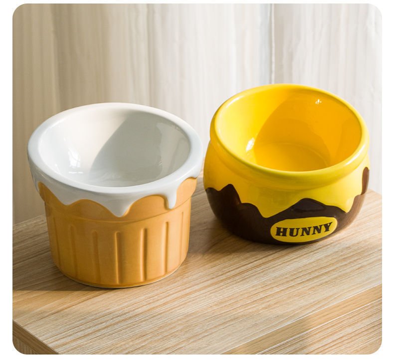 Premium Elevated Pet Bowl with Ergonomic 15° Tilt & Large Capacity(ice-cream cone) - Image 3