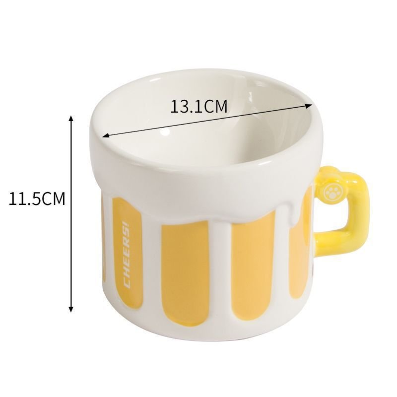 Premium Elevated Pet Bowl with Ergonomic 15Â°  Tilt & Large Capacity(Beer Bowl)