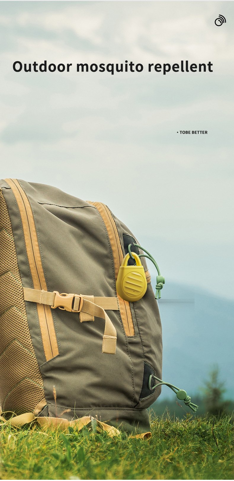 2 Pcs White Portable Ultrasonic Pest Repeller - Rechargeable Mosquito & Bird Repellent Device | 3-Mode for Indoor, Outdoor & Camping - Image 9