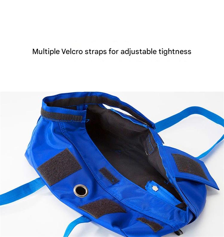 Size L Orange Multi-Functional Cat Grooming Bag - Anti-Scratch Restraint Pouch for Nail Trimming and Vet Visits - Image 7