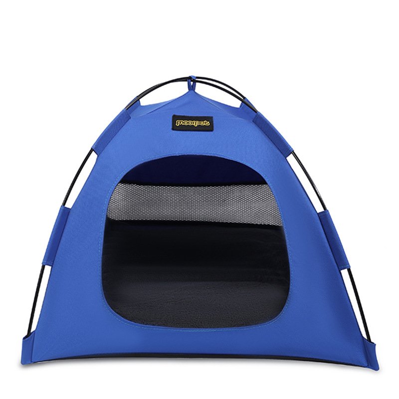 Medium Pet Tent for Cats & Dogs(Blue) - Portable Comfort Shelter with Soft Cushion