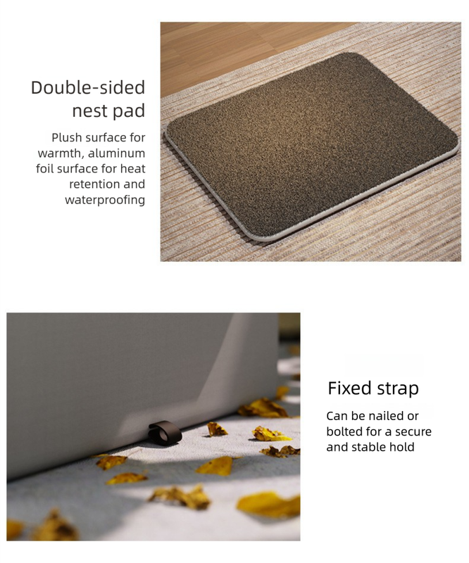 Medium Elevated Indoor/Outdoor Pet Shelter(grey): Waterproof, Insulated for All-Season Warmth - Image 4