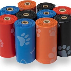 300-Count Biodegradable Dog Poop Bags with Bone Dispenser - Bulk Pack & Extra Thick, Leak-Proof Pet Supplies