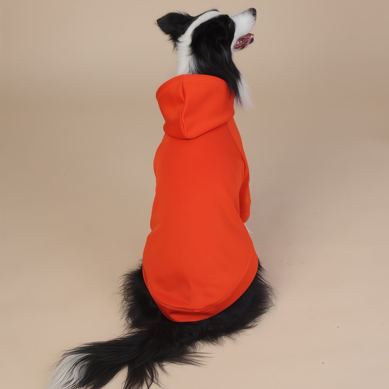 Orange Classic Dog Sweatshirt with Hood & Drawstrings - For Large Dogs (Size : 3XL) - Image 3