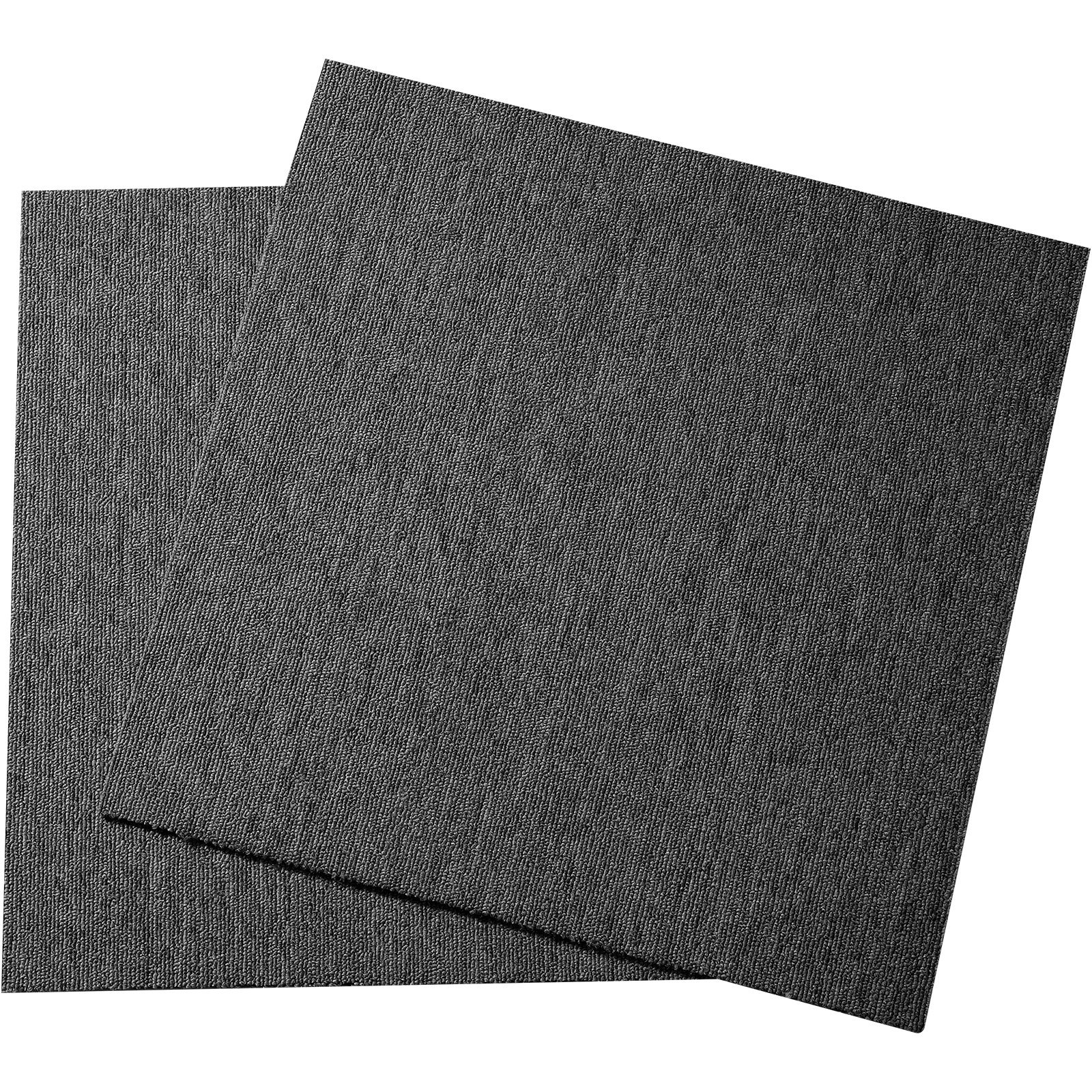 VEVOR Carpet Tiles Reusable, 20"x 20" Carpet Squares With Padding Attached, Soft Padded Carpet Tiles, Easy Install DIY for Bedroom Living Room Indoor Outdoor (20 Tiles, Dark Gray) - Image 9